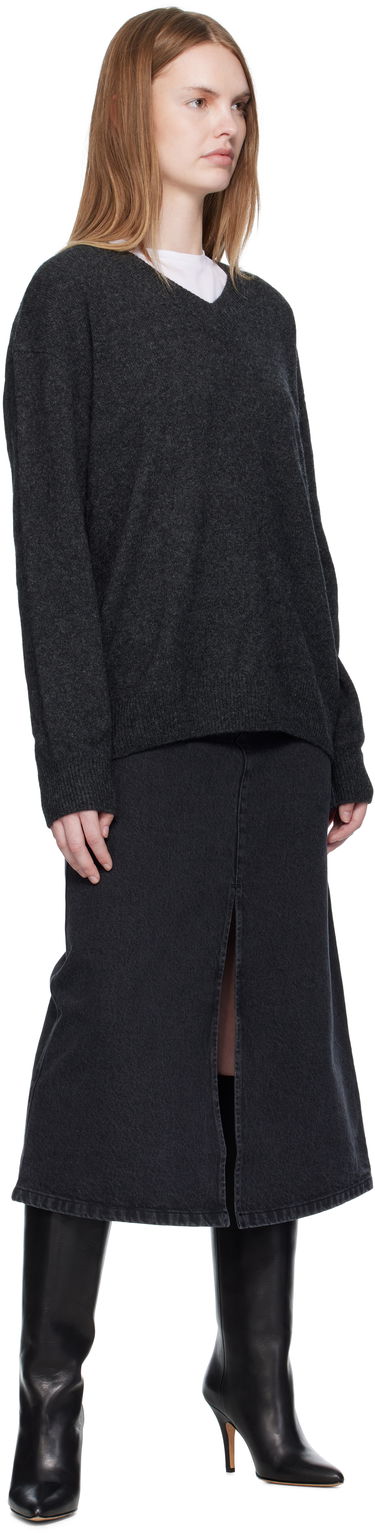 Krila A.P.C. A.P.C. Georgia Denim Midi Skirt Črna | COHDK-F06423, 3