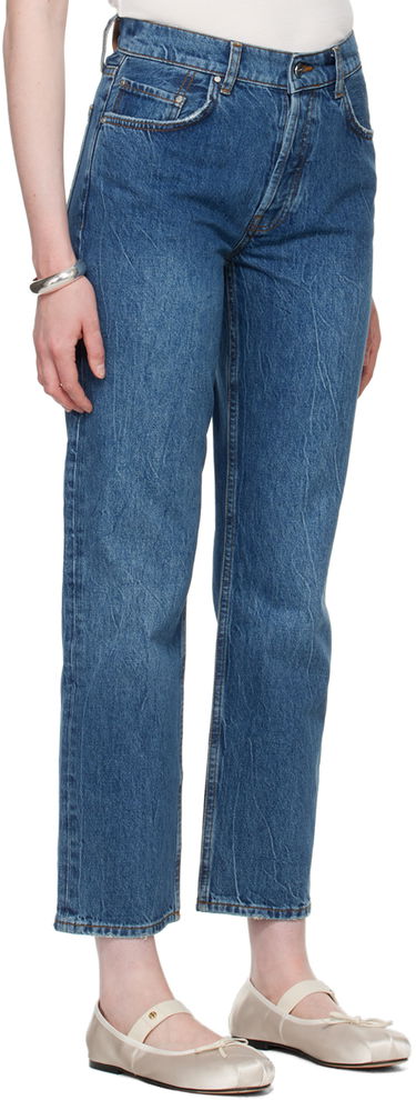 Kavbojke Anine Bing ANINE BING Benson Straight Jeans Modra | A-06-10010-WHD20, 1