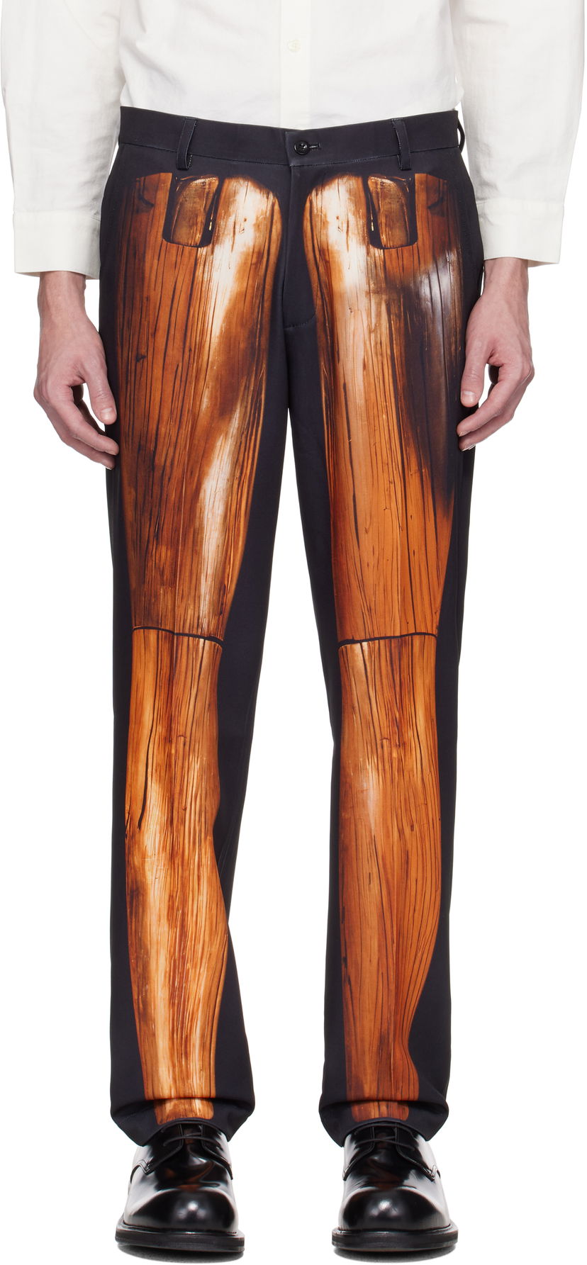 Hlače KidSuper KidSuper Mannequin Figure Suit Trousers Črna | SS25-SUB-10