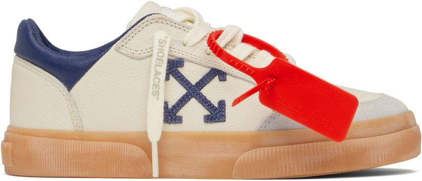 Hlače Off-White Off-White Vulcanized Vintage Bela | OWIA288S25LEA0024045
