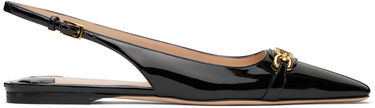Modni dodatki Tom Ford Tom Ford Whitney Patent Leather Slingback Ballerinas Črna | W3556-LCL072G, 0