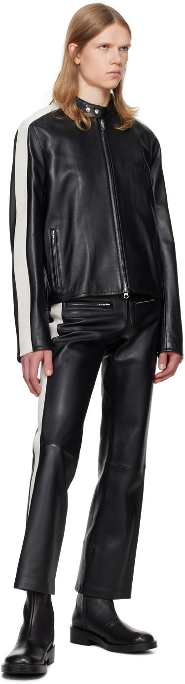 Jakna Courrèges Courrèges Contrast Biker Jacket Črna | 324LBL199CV0005, 3