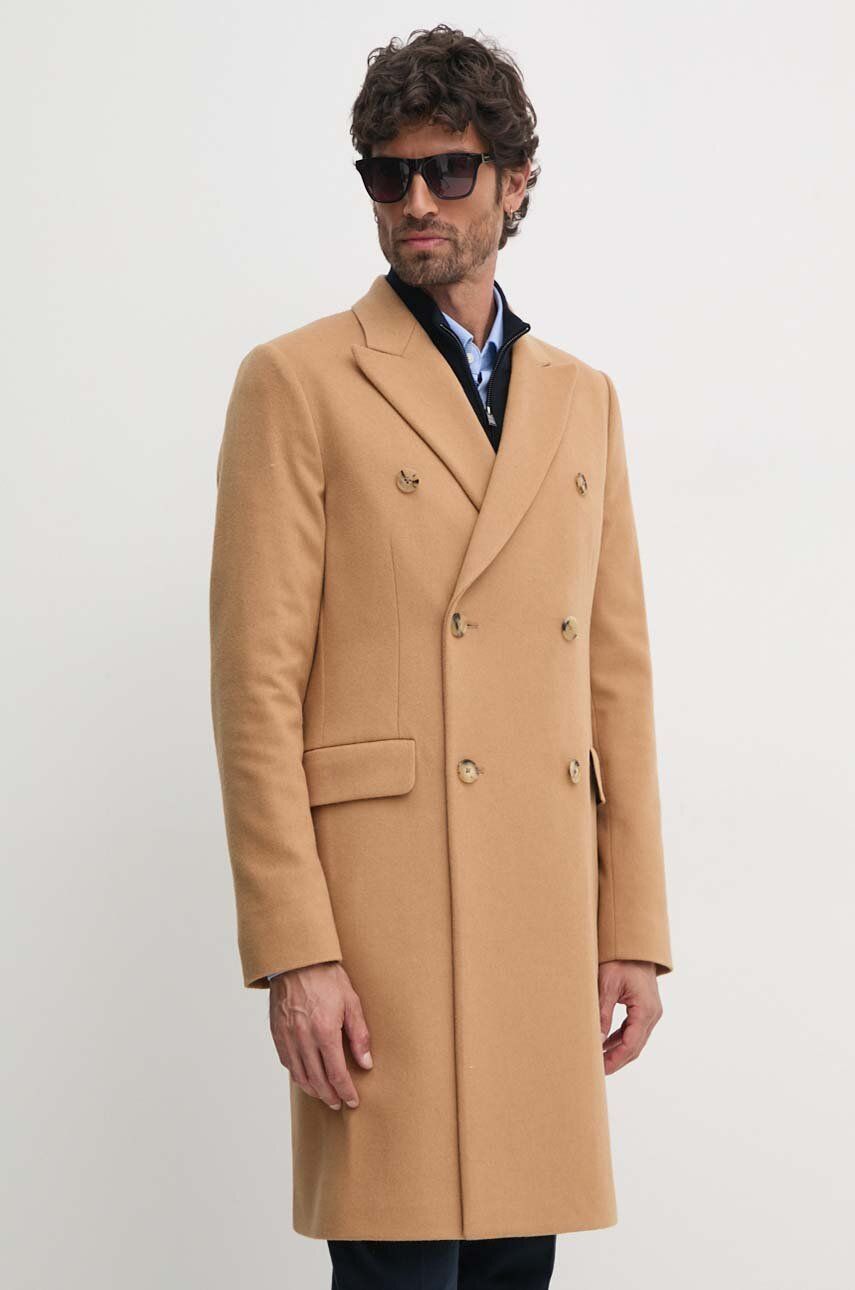 Plašči Paul Smith Paul Smith Double-Breasted Wool Coat Bež | M1R.224P.N00110, 1