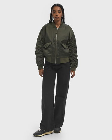 Bomber jakna Levi's ANDY TECHY Satin Bomber Jacket Zelena | A7262-0008, 1