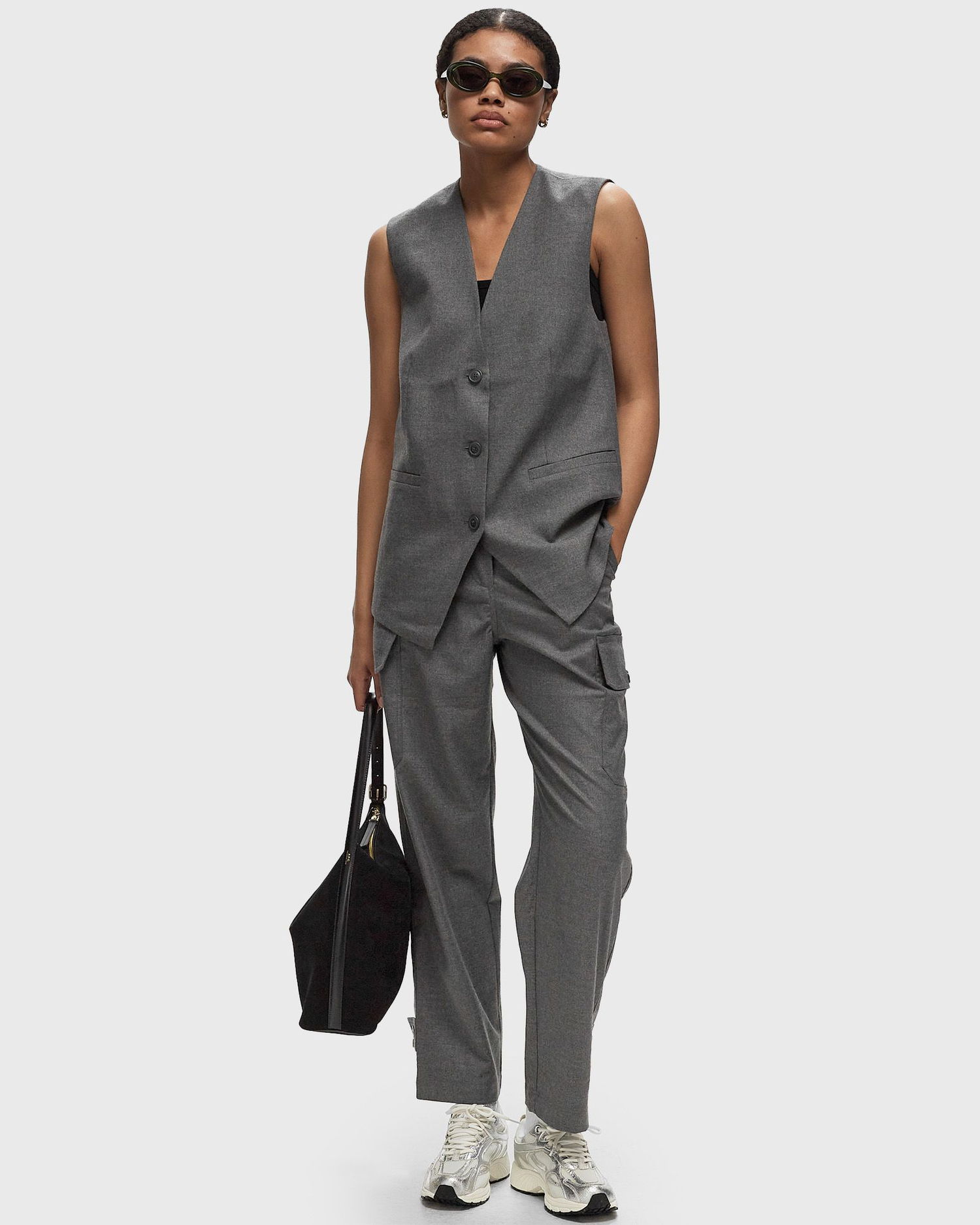 Telovnik Samsoe Samsoe Samsøe & Samsøe Saleni Vest Siva | F24300166-GREY_MEL, 1