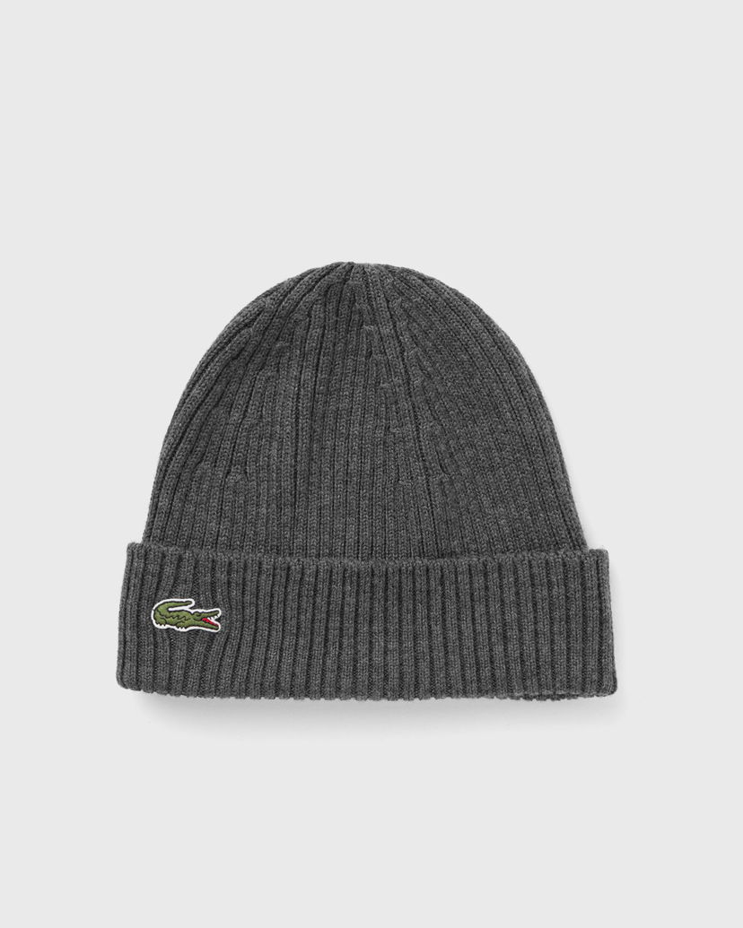 Beanie Lacoste Lacoste Knitted Beanie Siva | RB0001-050