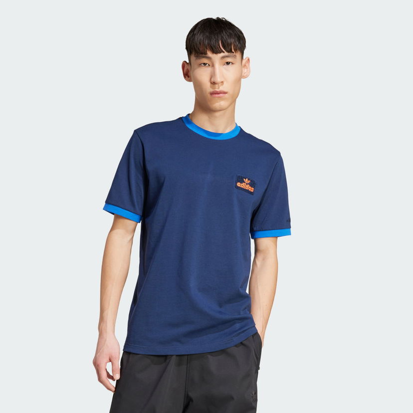 Majica adidas Performance Contrast T-Shirt Modra | JC8383