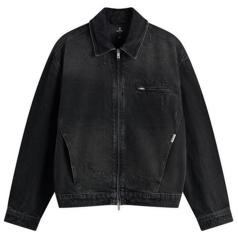 Jakna Represent Clo Collared Denim Jacket Črna | MLM100336-03