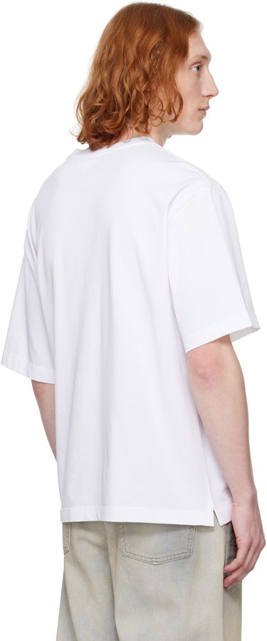 Majica MAISON KITSUNÉ Maison Kitsuné Fox Head Patch Oversize T-Shirt Bela | OM00128KJ0119, 2