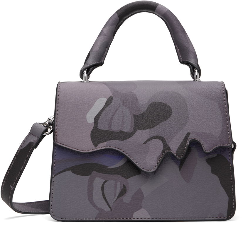 Torba za čez ramo KidSuper KidSuper 'The Kissing' Shoulder Bag Siva | SS25-BAG-05