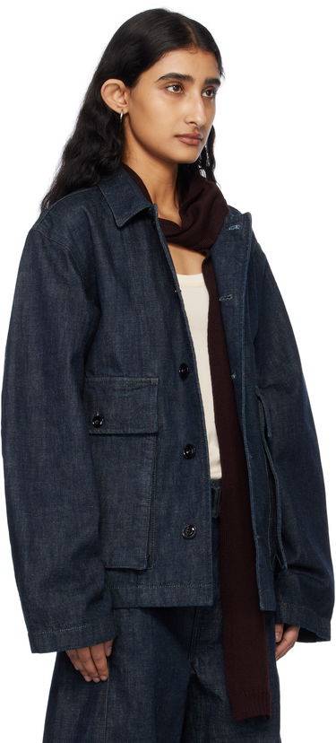 Jakna LEMAIRE LEMAIRE Boxy Denim Jacket Modra | OW306 LD068, 4