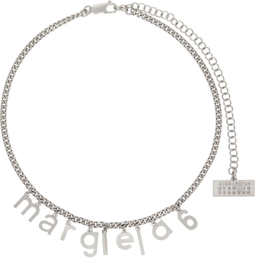 Ogrlica Maison Margiela MM6 Maison Margiela Letter Logo Chain Necklace Kovinski | SM6UU0069 P7212