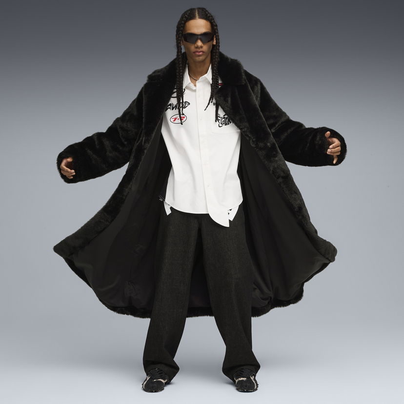 Plašči Puma Long Faux Fur Coat A$AP ROCKY x Flacko Črna | 633401_01
