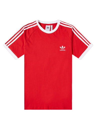 Majica adidas Originals 3 Stripe Tee Rdeča | IA4852