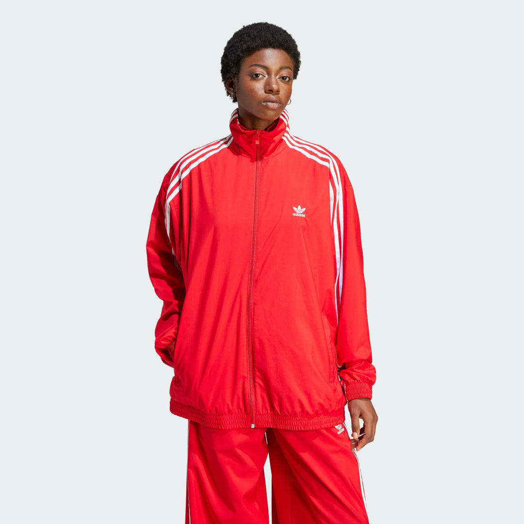 Jakna adidas Originals Adilenium Oversized Track Top Rdeča | IV9336, 0