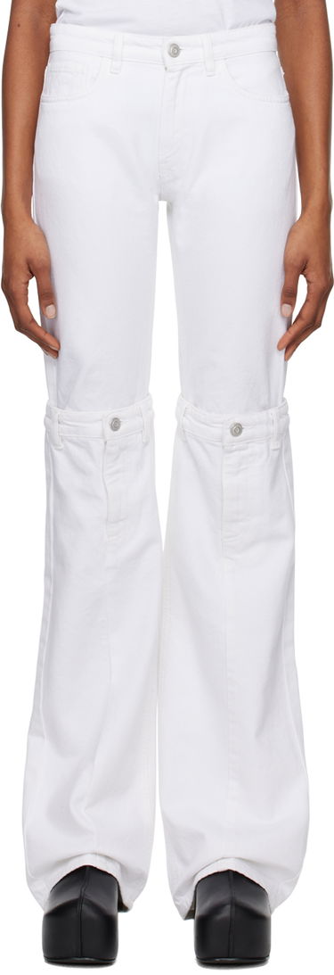 Kavbojke Coperni Open Knee Jeans Bela | COPP55251, 0