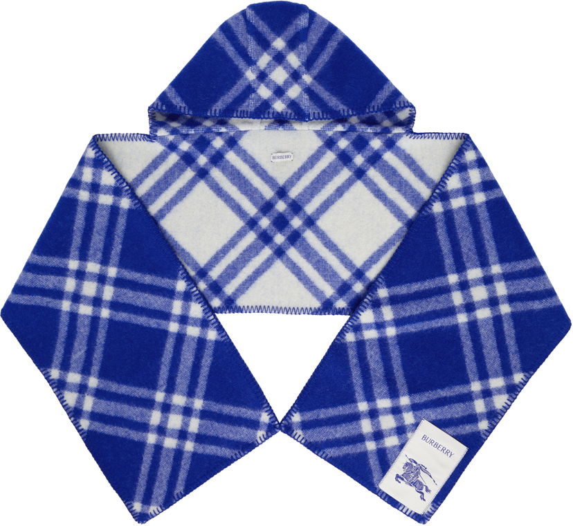 Šala Burberry Burberry Hooded Scarf Modra | 8105691