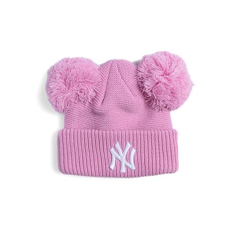 Beanie New Era New Era Medium Knit Double Pom Beanie NY Yankees (52-54 cm) Roza | 60565308