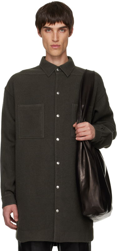 Srajce Rick Owens Concordians Oversized Outershirt Zelena | RU02E1739 WBD, 0