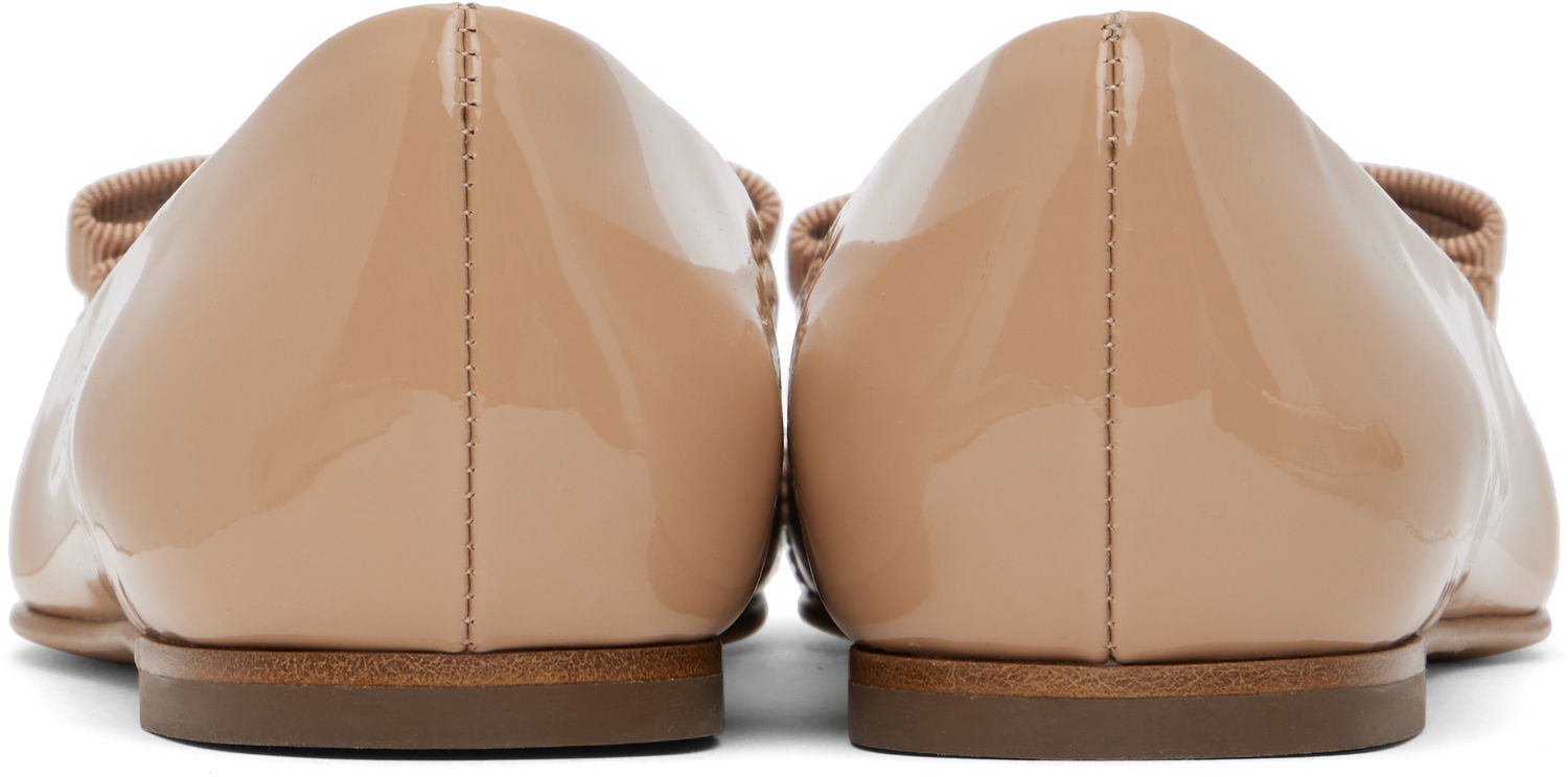 Oblačila FERRAGAMO Salvatore Ferragamo Varina Bow Ballerina Flats Bež | 753657, 1