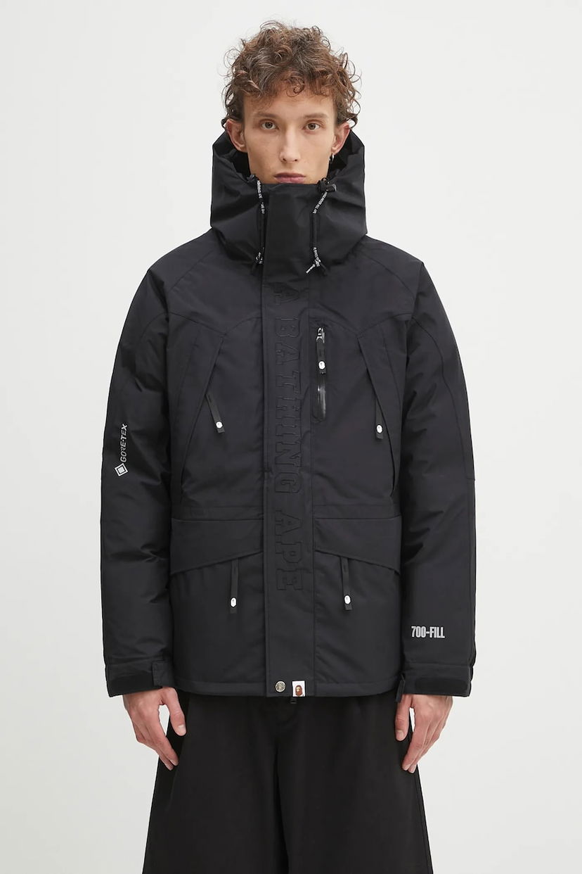 Parka BAPE A Bathing Ape Gore-Tex 700-Fill Snowboard Down Jacket Črna | 1K70144004