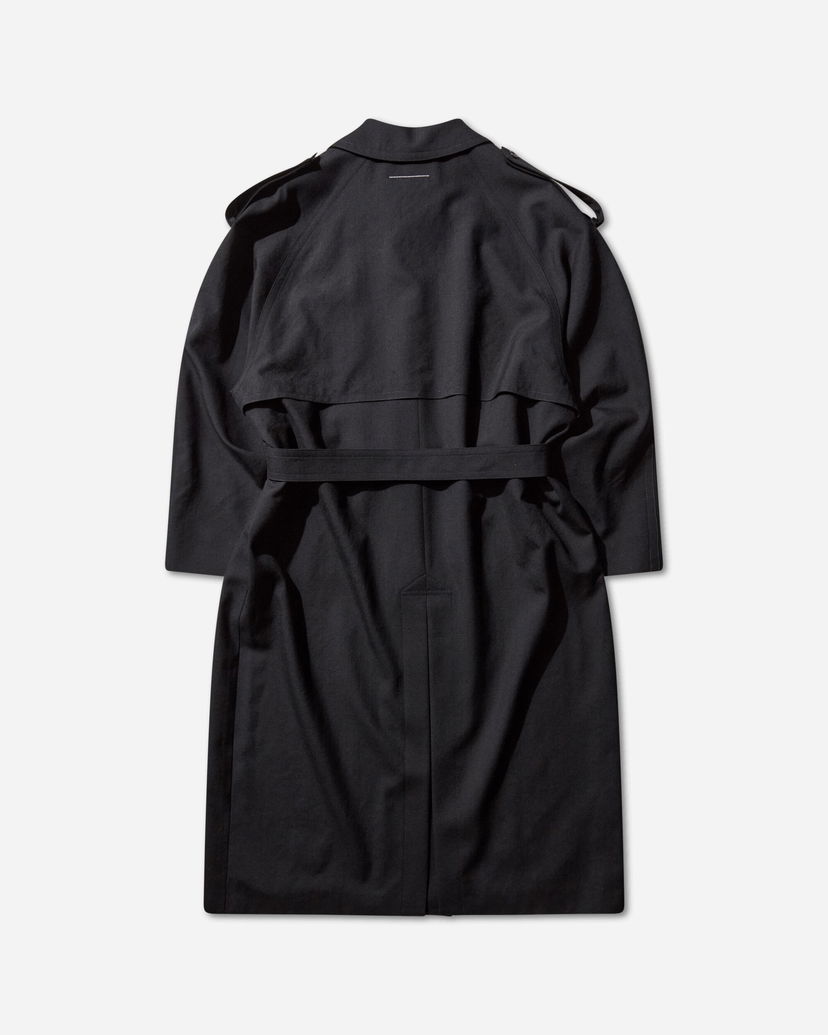 Trenčkot Maison Margiela Wool Trench Coat Črna | SH2AH0013 900
