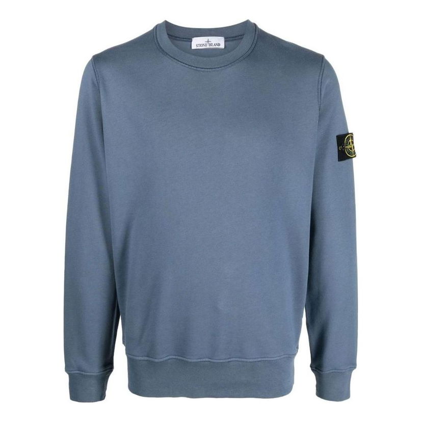 Pleteni pulover Stone Island Stone Island Classic Fleece Sweatshirt Modra | 101563051-V0024