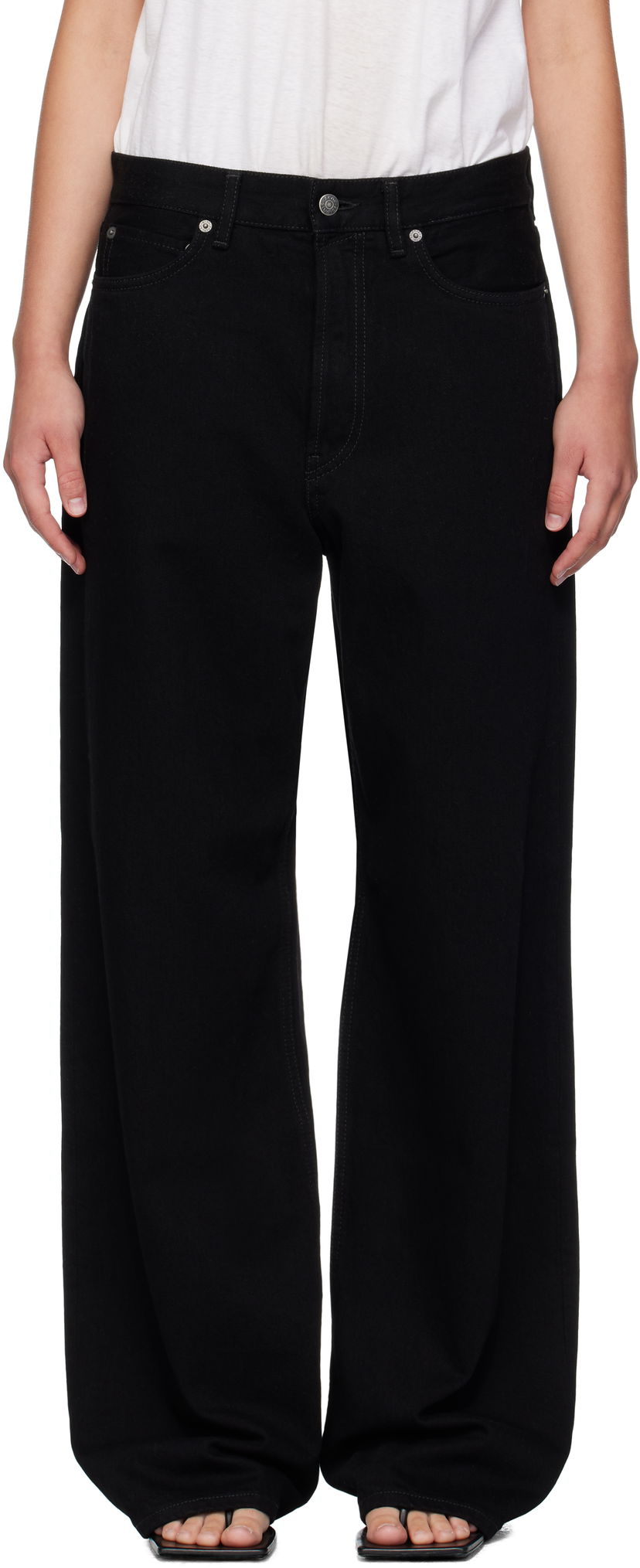 Kavbojke Acne Studios Acne Studios Loose Fit 1981 Jeans Črna | C00100-