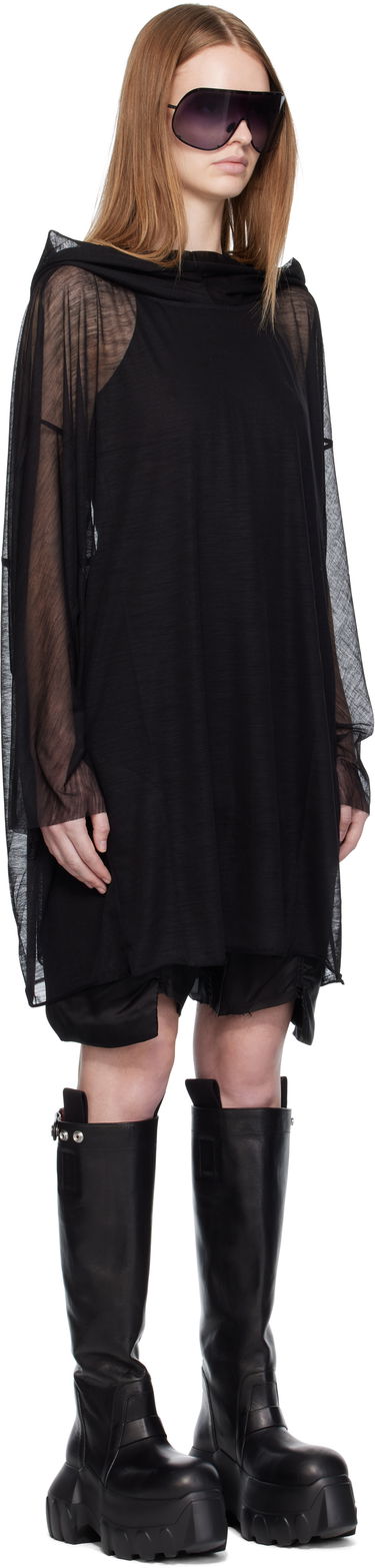 Pulover Rick Owens Rick Owens Concordians Hooded Tunic Črna | RP02E4536 JWR, 1