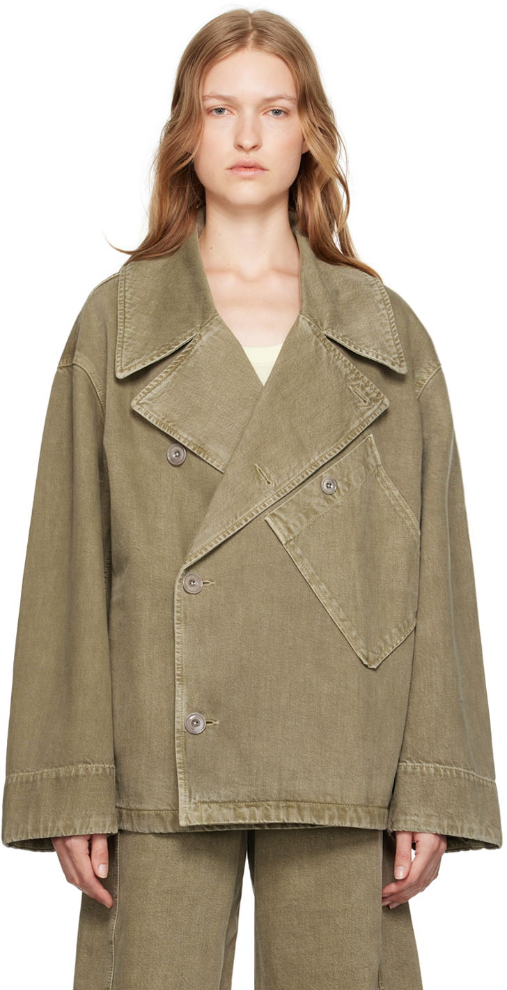 Jakna LEMAIRE Lemaire Dispatch Denim Jacket Zelena | OW334 LD1017