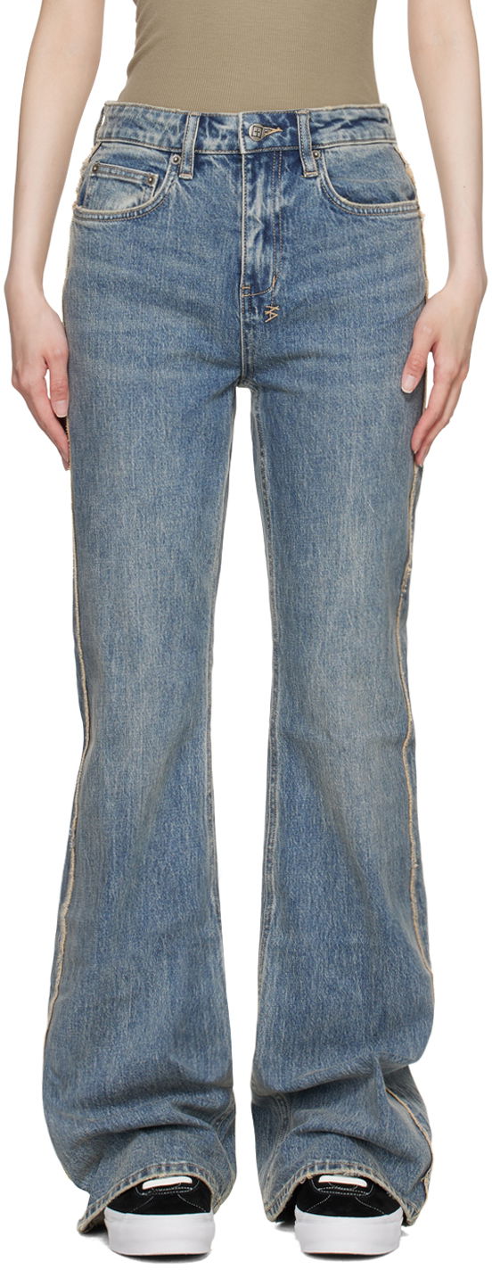 Kavbojke Ksubi Frayed Soho Jeans Modra | WPF24DJ017