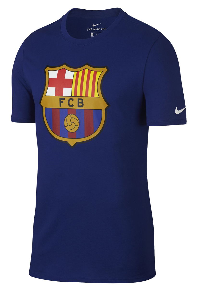 Majica Nike FCB T-Shirt Evergreen Crest Modra | 898621-455