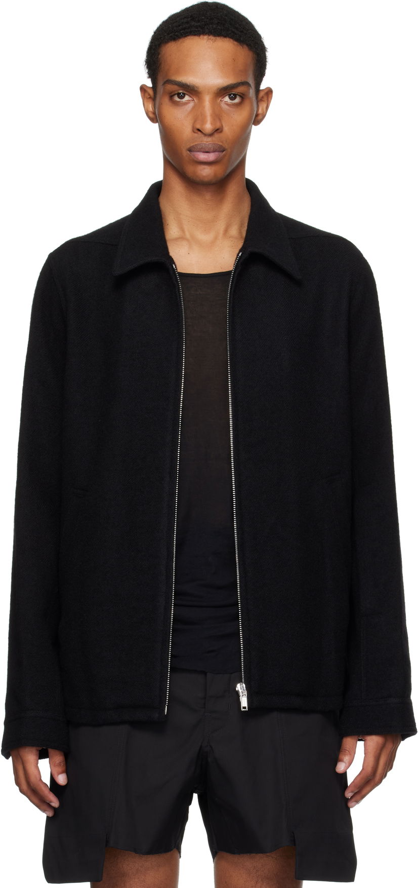 Jakna Rick Owens Rick Owens Concordians Brad Jacket Črna | RU02E1764 WBD