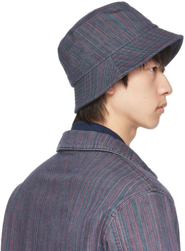 Klobuk YMC YMC Upcycled Stripe Denim Bucket Hat Večbarvna | PHSAF, 2