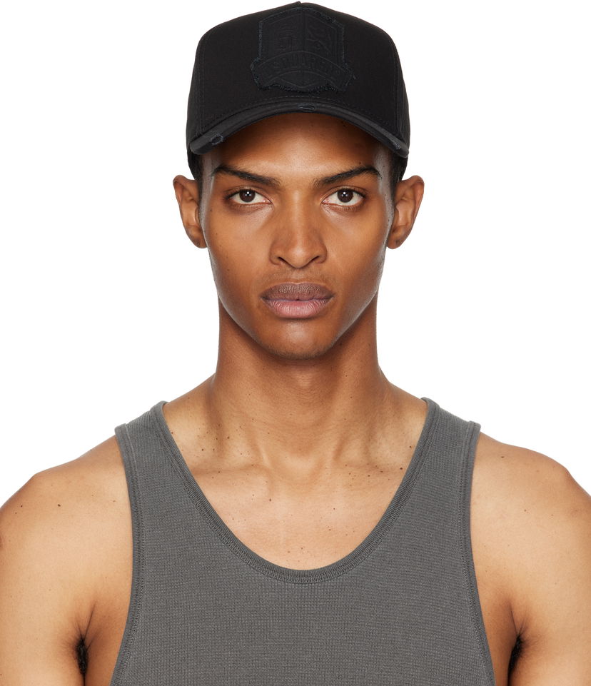 Kapa DSQUARED2 Dsquared2 Logo Baseball Cap Črna | BCM0928_05C00001