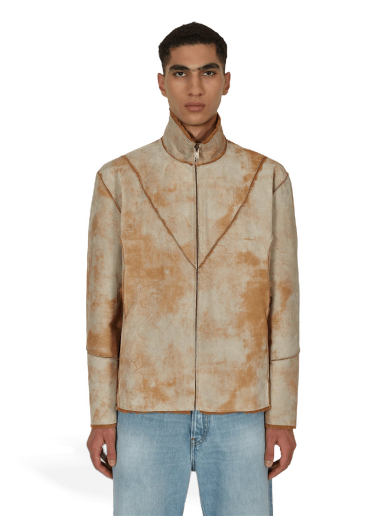 Jakna GUESS Leather Sherpa Jacket Bež | M2BL06L0R30 F9JB