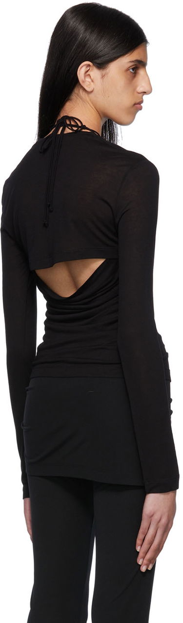 Majica brez rokavov Helmut Lang Halter Longsleeve Top Črna | Ls Halter Top, 2