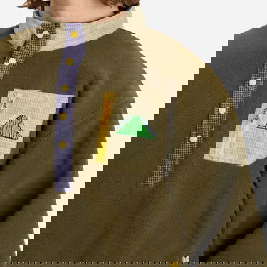 Pleteni pulover Brain Dead Brain Dead Equipment Fleece Pullover Jacket Zelena | BDP25T34O043-OLV, 5