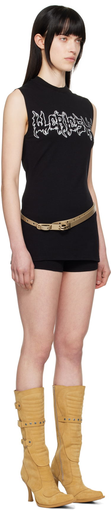 Majica brez rokavov 032C 032c Super Bad Jersey Minidress Črna | S25-WRC-2621-050, 1