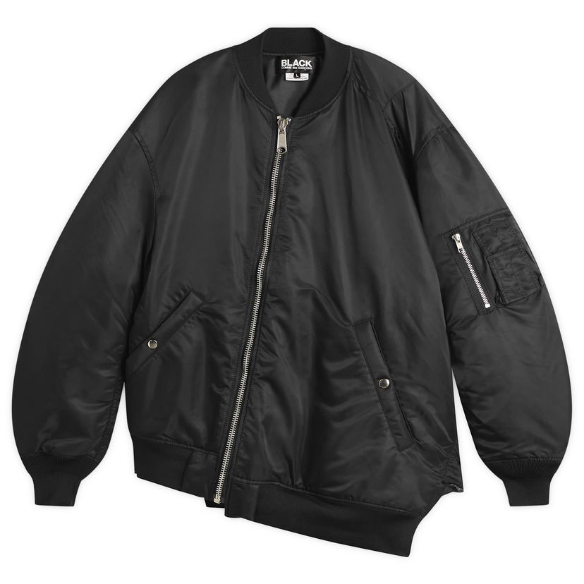 Bomber jakna Comme des Garçons Comme des Garçons BLACK Asymmetric Bomber Jacket Črna | 1P-J011-W25-1