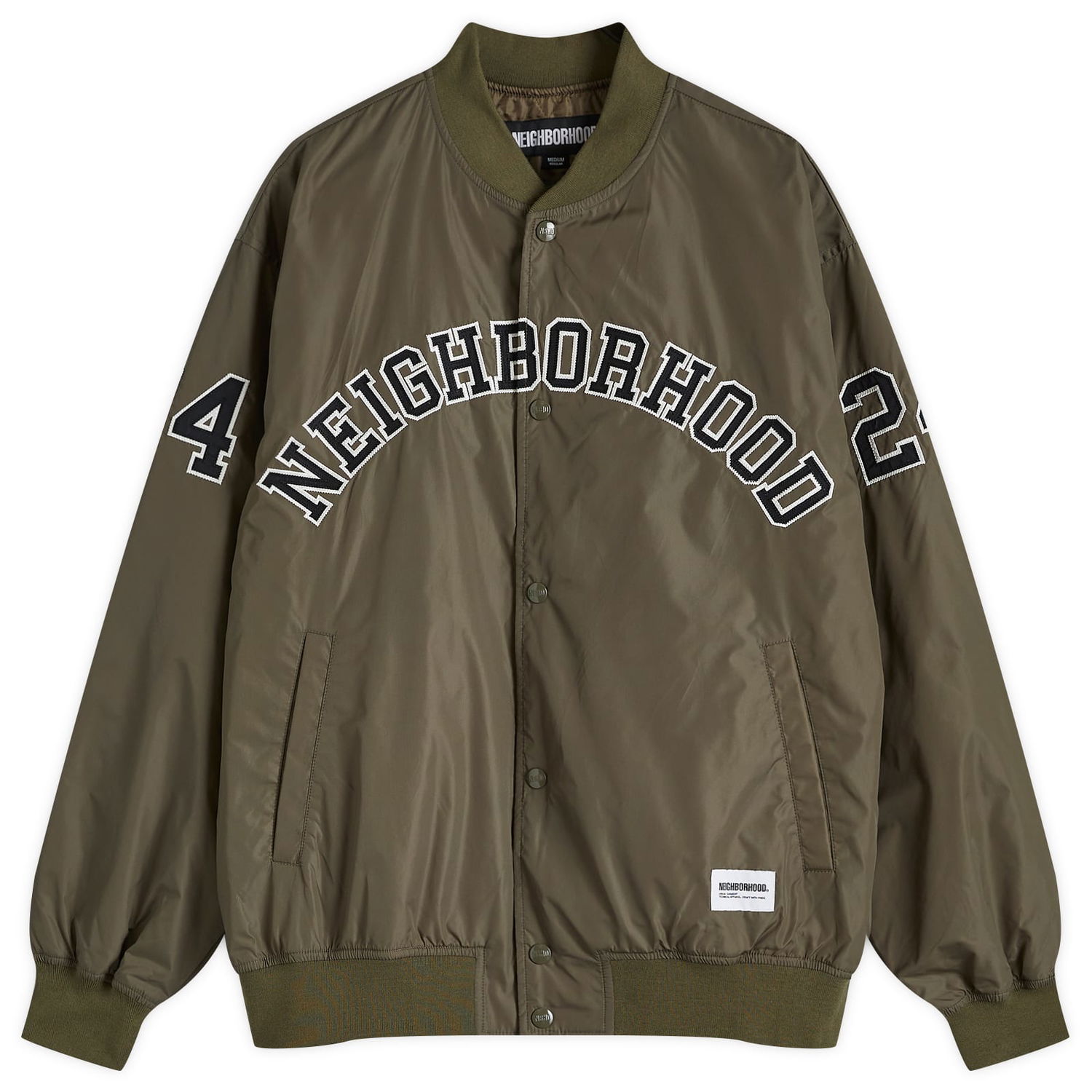 Bomber jakna Neighborhood Bomber Jacket Large Zelena | 242TSNH-JKM04-OLV, 0