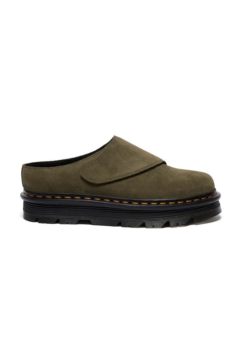 Superge in čevlji Dr. Martens ZebZag AnyWair Suede Platform Mule Zelena | DM41730300