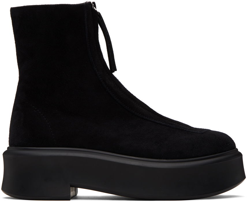 Oblačila The Row The Row Zipped I Suede Boots Črna | F1144-L25, 0