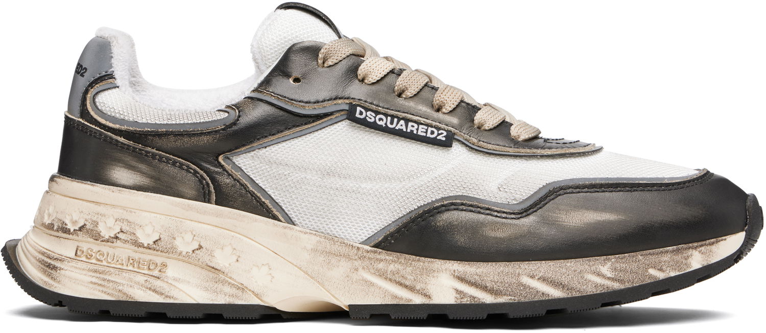 Superge in čevlji DSQUARED2 Dsquared2 Sprinter Bela | SNM0401_Y7708184, 0