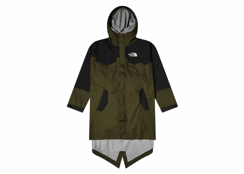 Dežni plašč The North Face Packable Fishtail Shell Parka Zelena | 87UC