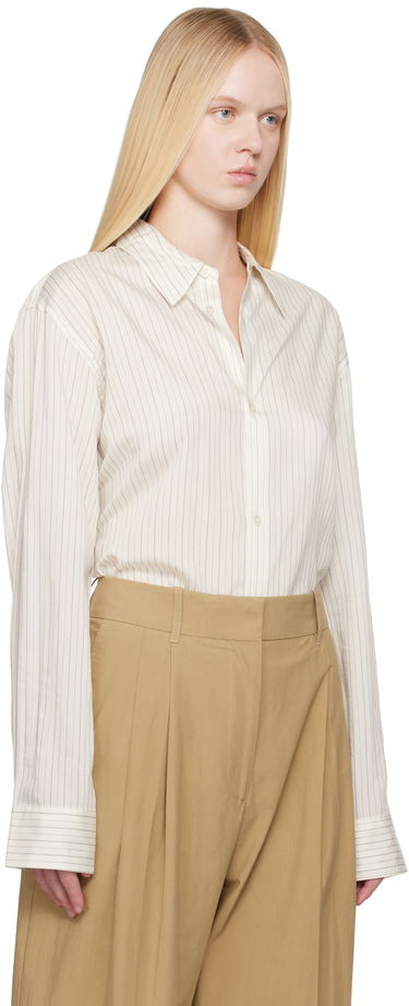 Srajce Studio Nicholson Studio Nicholson Striped Button-Down Shirt Črna | VIEW SNM - 1126, 4