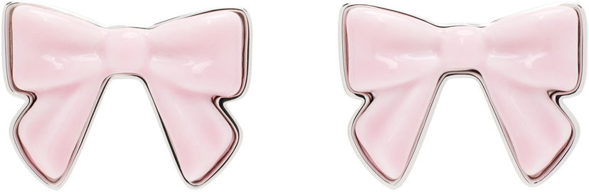 Uhani SHUSHU/TONG YVMIN Edition Bowknot Ceramic Earrings Roza | 25616PNK00DN2
