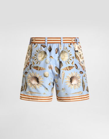 Kopalke Dolce & Gabbana Dolce & Gabbana Shell Print Swim Shorts Modra | M4E68TFIM69HC5PK, 2