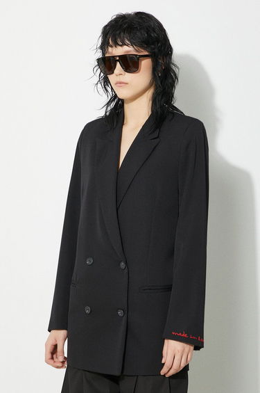 Plašči Fiorucci Fiorucci Double-Breasted Blazer Črna | W01FPBDO044KN03BK01, 3