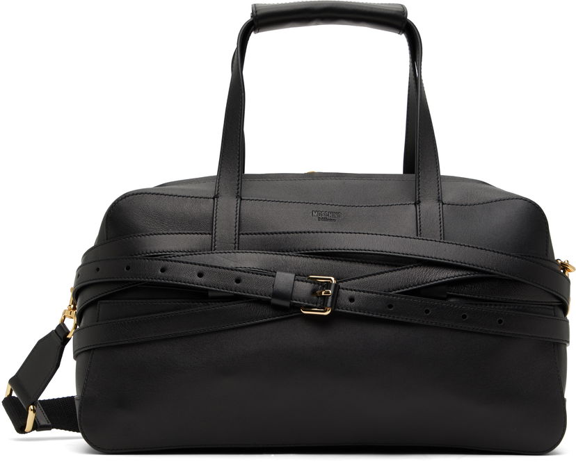 Potovalna torba Moschino Moschino 'Tie Me' Duffle Bag Črna | MC4157PP1M 251MOOA0 000